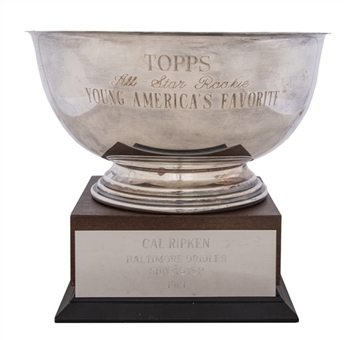 1981 Cal Ripken Jr. Topps All Star Rookie Young Americas Favorite Trophy (Ripken LOA)